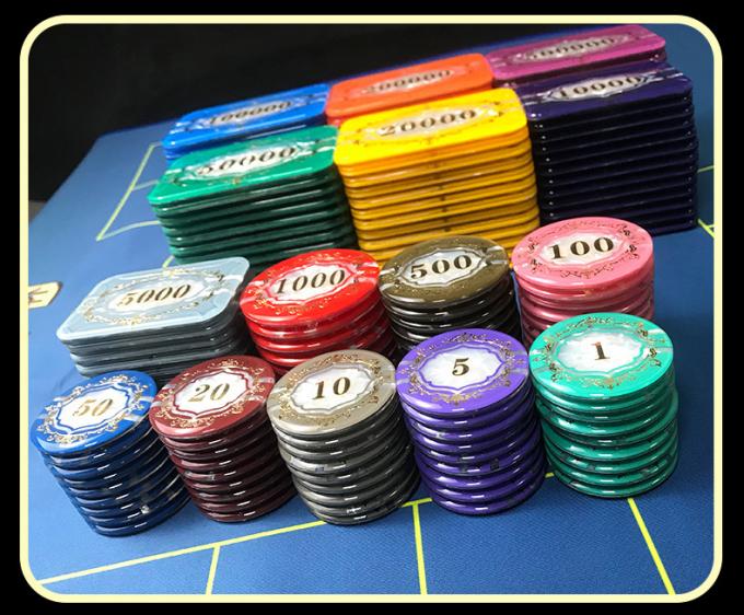 UV防伪三层亚克力赌场筹码展示图2