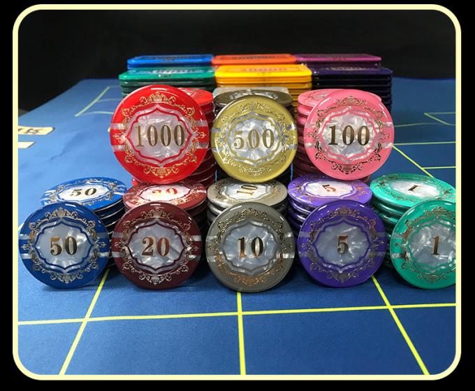 UV防伪三层亚克力赌场筹码展示图10