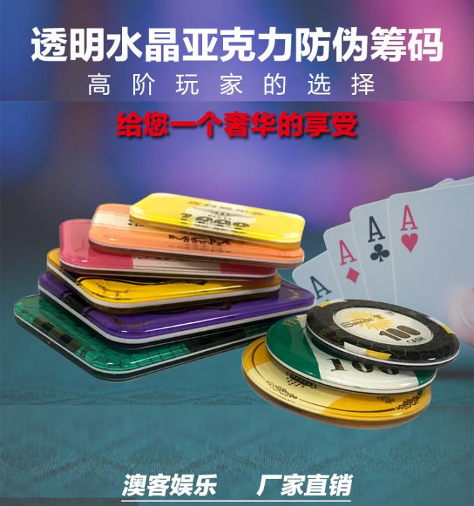 透明亚克力防伪筹码币产品展示