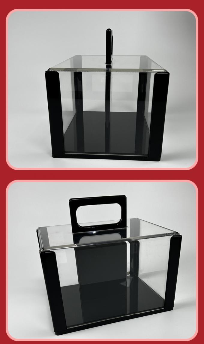 大容量透明筹码存放盒正面展示