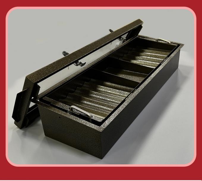 百家乐金属带锁筹码盘正面展示