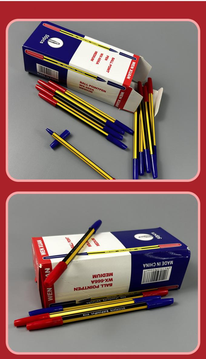 红蓝双色赌场记录笔包装展示