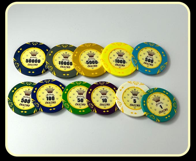 黏土钻石款赌场筹码材质结构