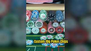 200pc Poker Chip Set Custom Logo 10g Aluminum Case