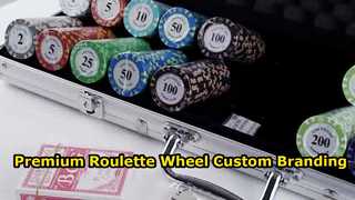 Premium 50cm Wood and Metal Roulette Wheel for Gaming