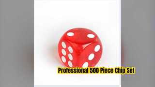 Professional 500 Piece Poker Chip Set for Gaming Tables