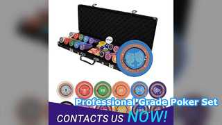 Professional 500 Piece Poker Chip Set with Aluminum Case